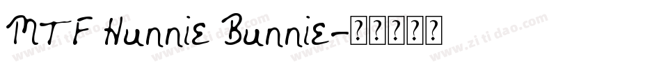 MTF Hunnie Bunnie字体转换